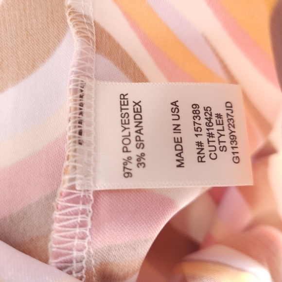 New ALTAR'D STATE Retro Cream Brown Mauve Swirl Skirt Sz m - Picture 10 of 11